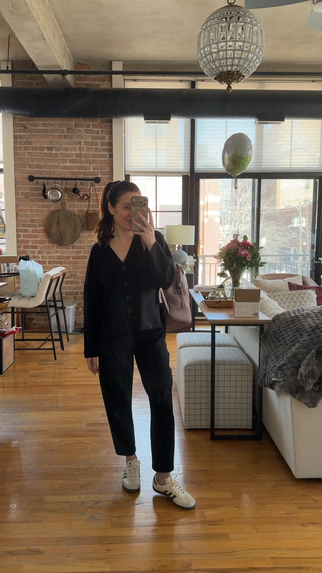 Postpartum outfit- wearing smalls in both pieces (one size up from my normal). This set would make such a good Mother’s Day gift. Basically all I’ve worn during postpartum + the buttons are breastfeeding friendly 

#LTKmomlife