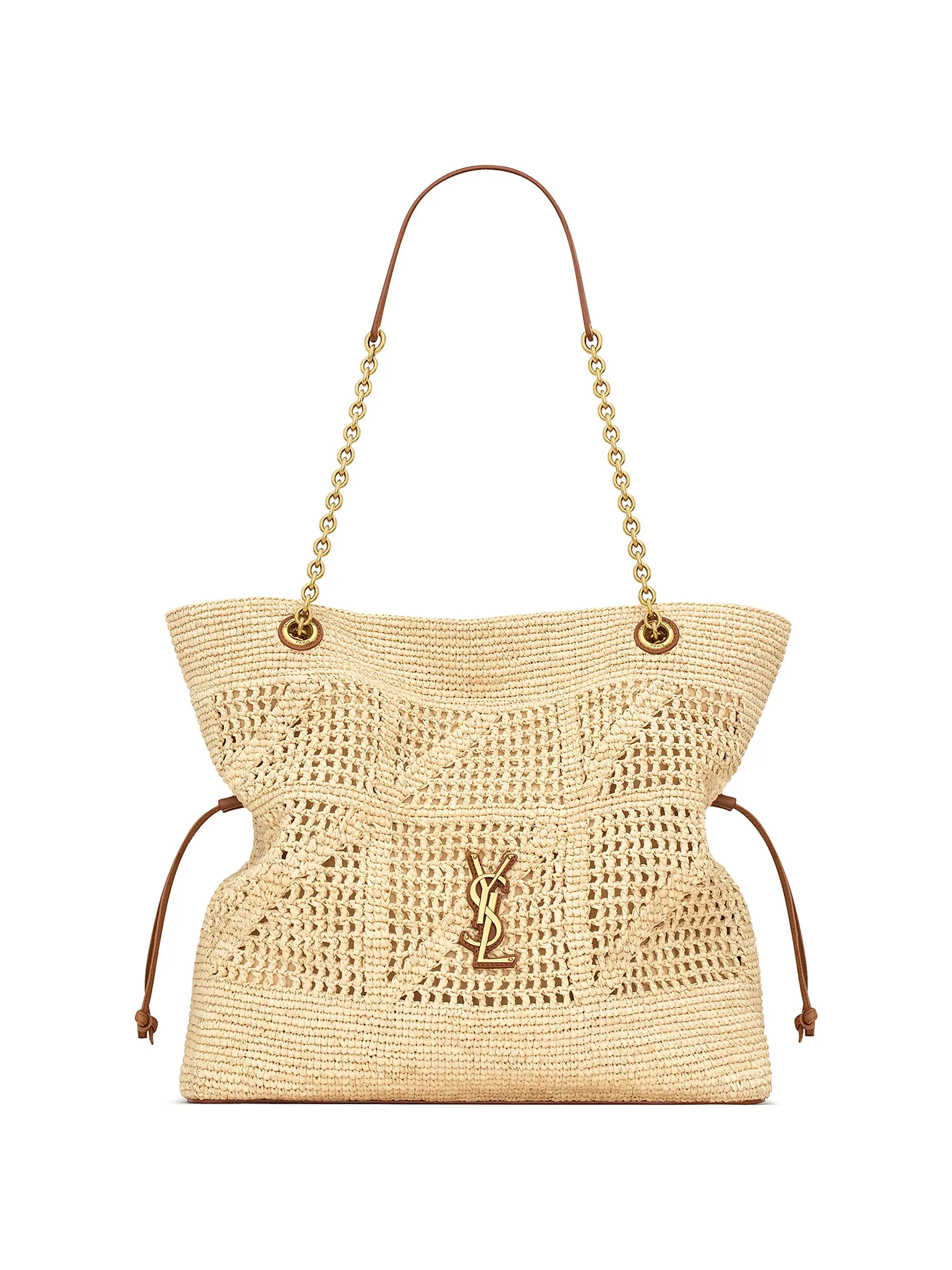 Saint Laurent Jamie Shopping Tote Bag in Raffia | Saks Fifth Avenue | Saks Fifth Avenue