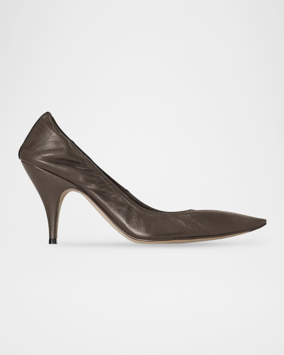 THE ROW Liisa Lambskin Leather Pumps | Neiman Marcus
