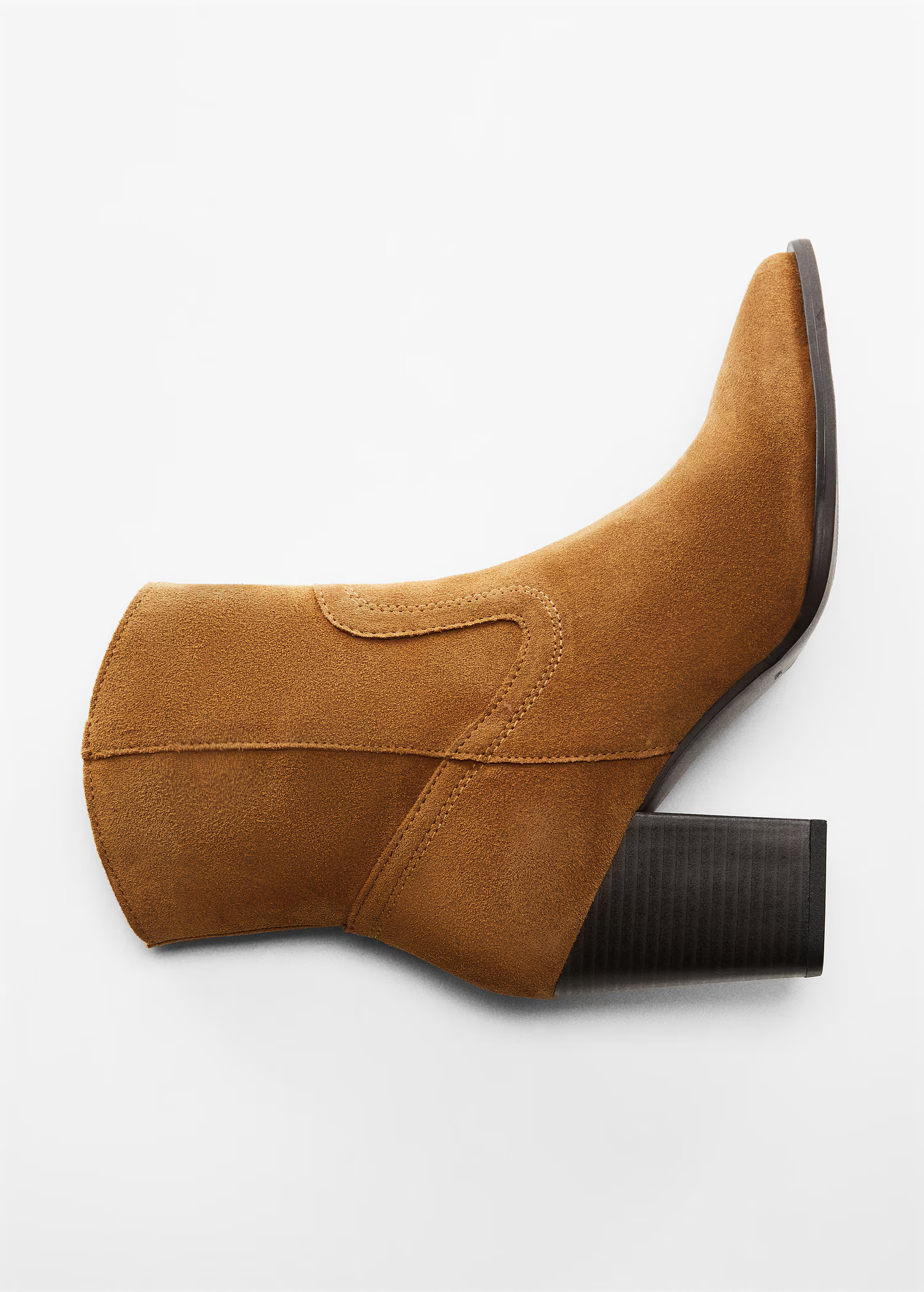Bottine talon suède | MANGO (FR)