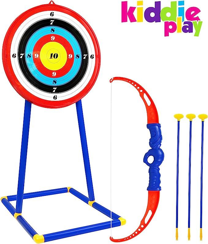 Kiddie Play Bow and Arrow for Kids Toy Archery Set with Target for Boys and Girls Age 5 - 12 Year... | Amazon (US)