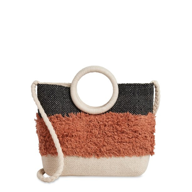 Time and Tru Ring Handle Tote | Walmart (US)