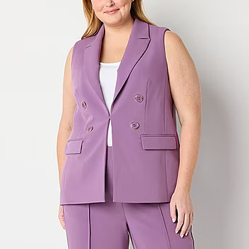 Liz Claiborne Plus Womens Vest | JCPenney