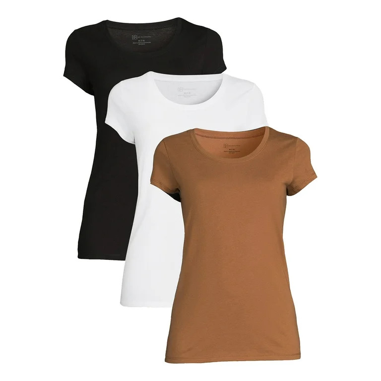 No Boundaries Juniors’ Everyday Short Sleeve Tee, 3 Pack | Walmart (US)