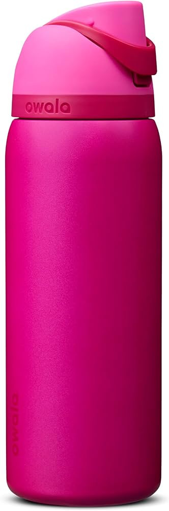 Owala FreeSip Stainless Steel Water Bottle 32 oz Read My Lips | Amazon (US)