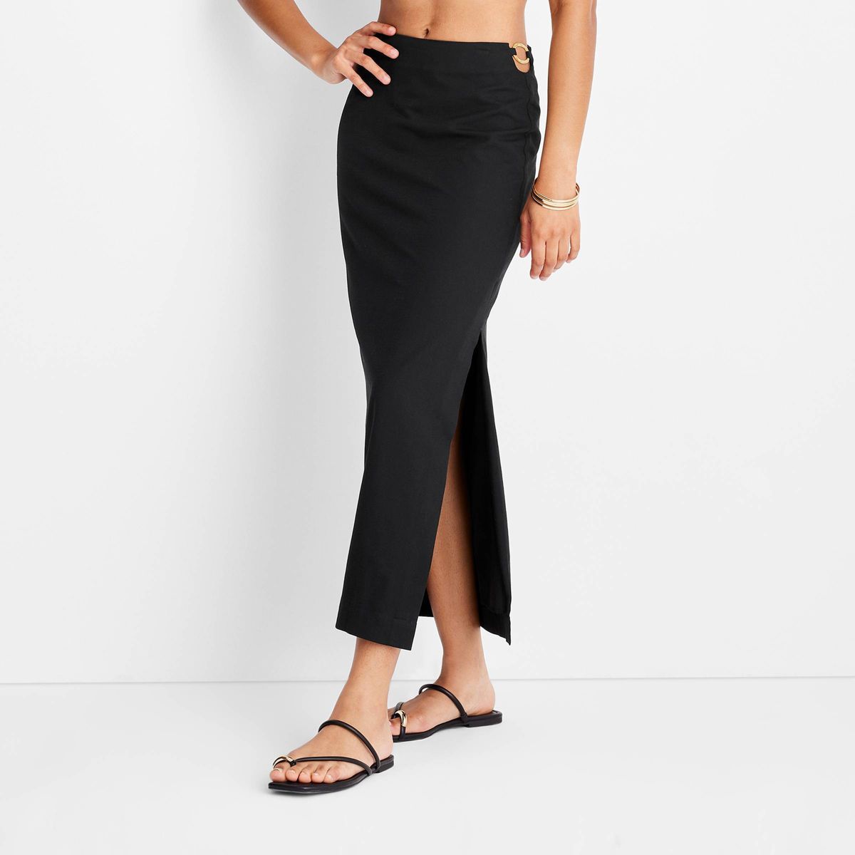 Women's Cutout O-Ring Maxi Skirt - Future Collective™ with Jenee Naylor | Target