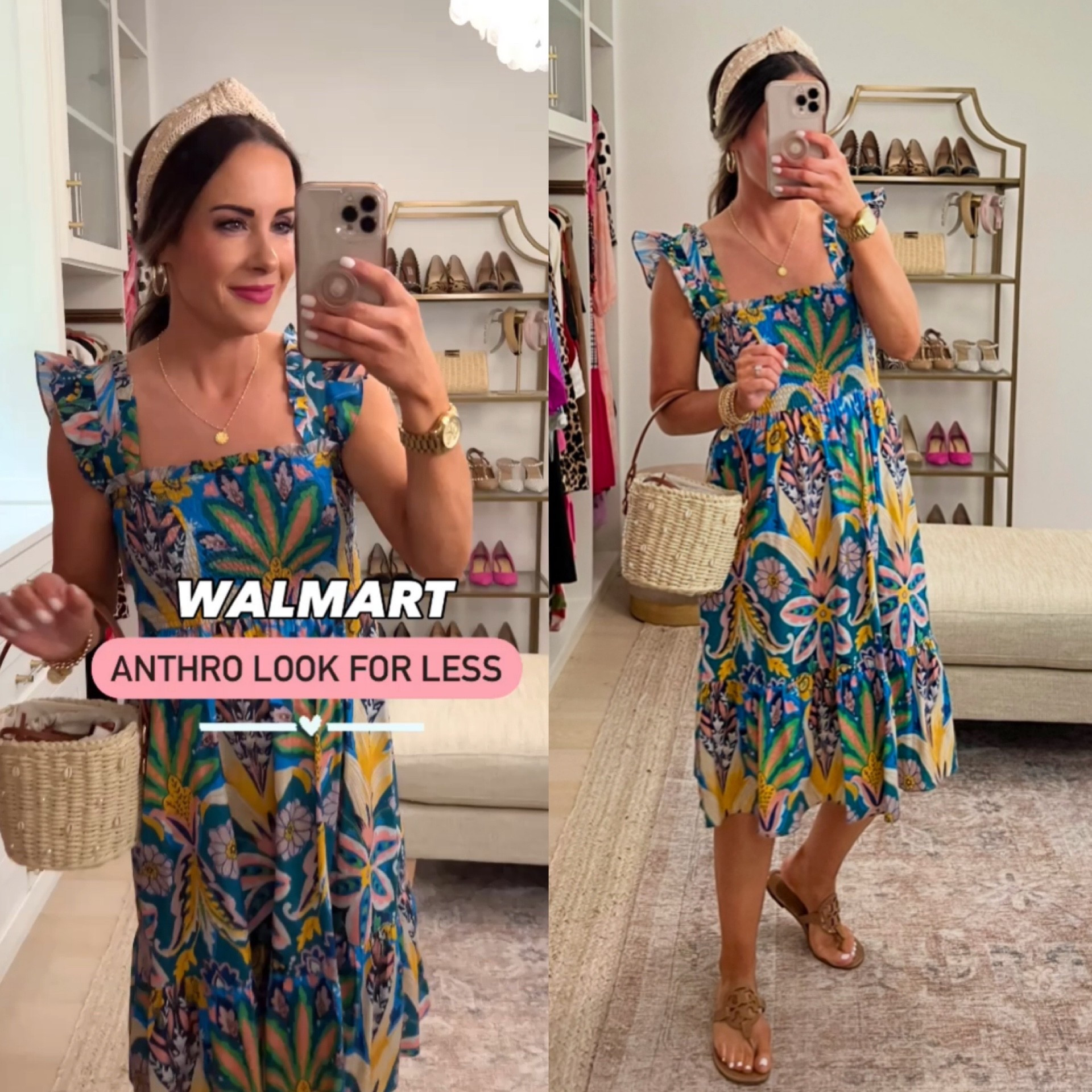 Scroll to shop! Cutest new ruffle dress in 6 prints! Wearing size S, runs tts. Follow us for more! 😍