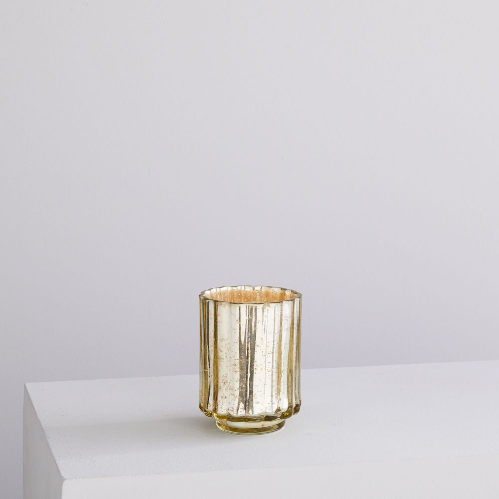 Decorator Mercury Hurricanes, Votive, Gold | West Elm (US)