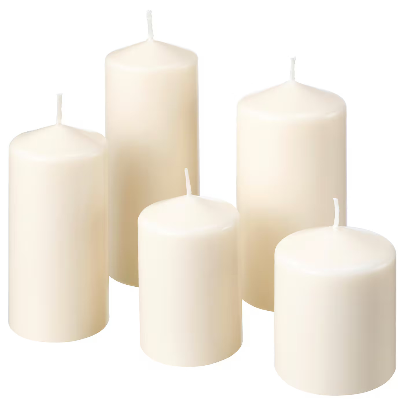 FENOMEN Blockkerze, duftneutral 5er-Set, naturfarben - IKEA Deutschland | IKEA (DE)