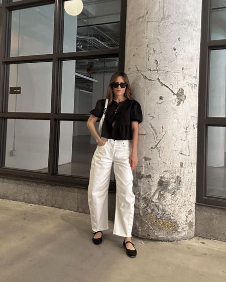 Chic minimalist outfit 🤍

Cropped top, barrel jeans, Rothy’s flats. 

#LTKStyleTip #LTKFindsUnder50 #LTKShoeCrush