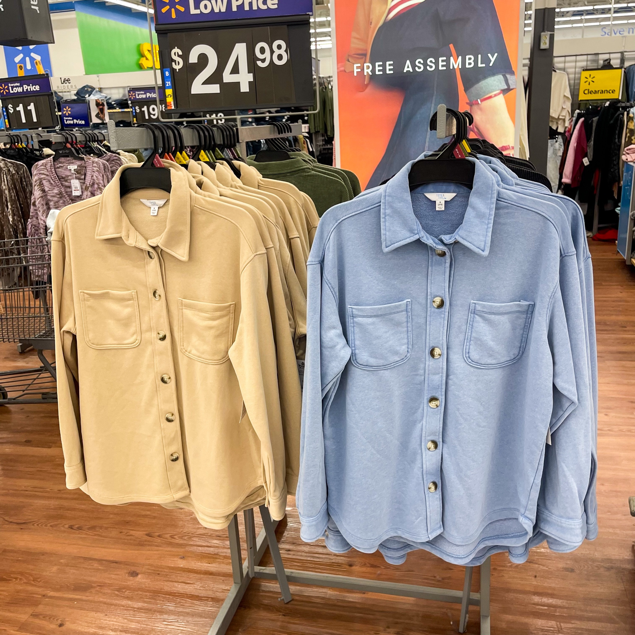 These Time and Tru shackets from Walmart are super soft and perfect to wear with leggings. Erica grabbed the blue and it’s great for cozy winter days.

#walmart
#walmartfinds
#walmartfashion
#timeandtru
#shacket 

#LTKStyleTip