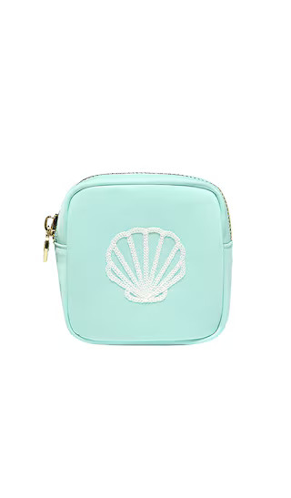 Shell Embroidered Mini Pouch in Cotton Candy | Revolve Clothing (Global)