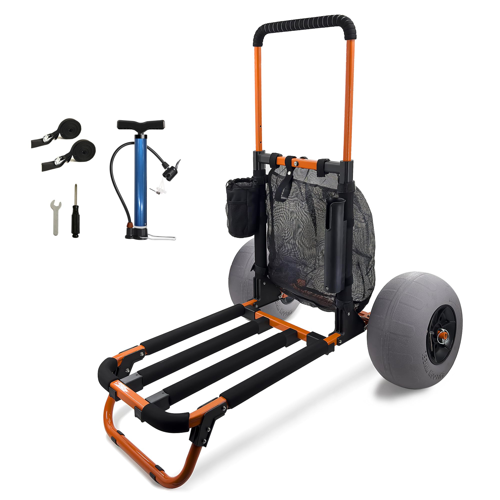 Beach Trolley Cart with 12inch Balloon Wheels for Sand | Amazon (US)