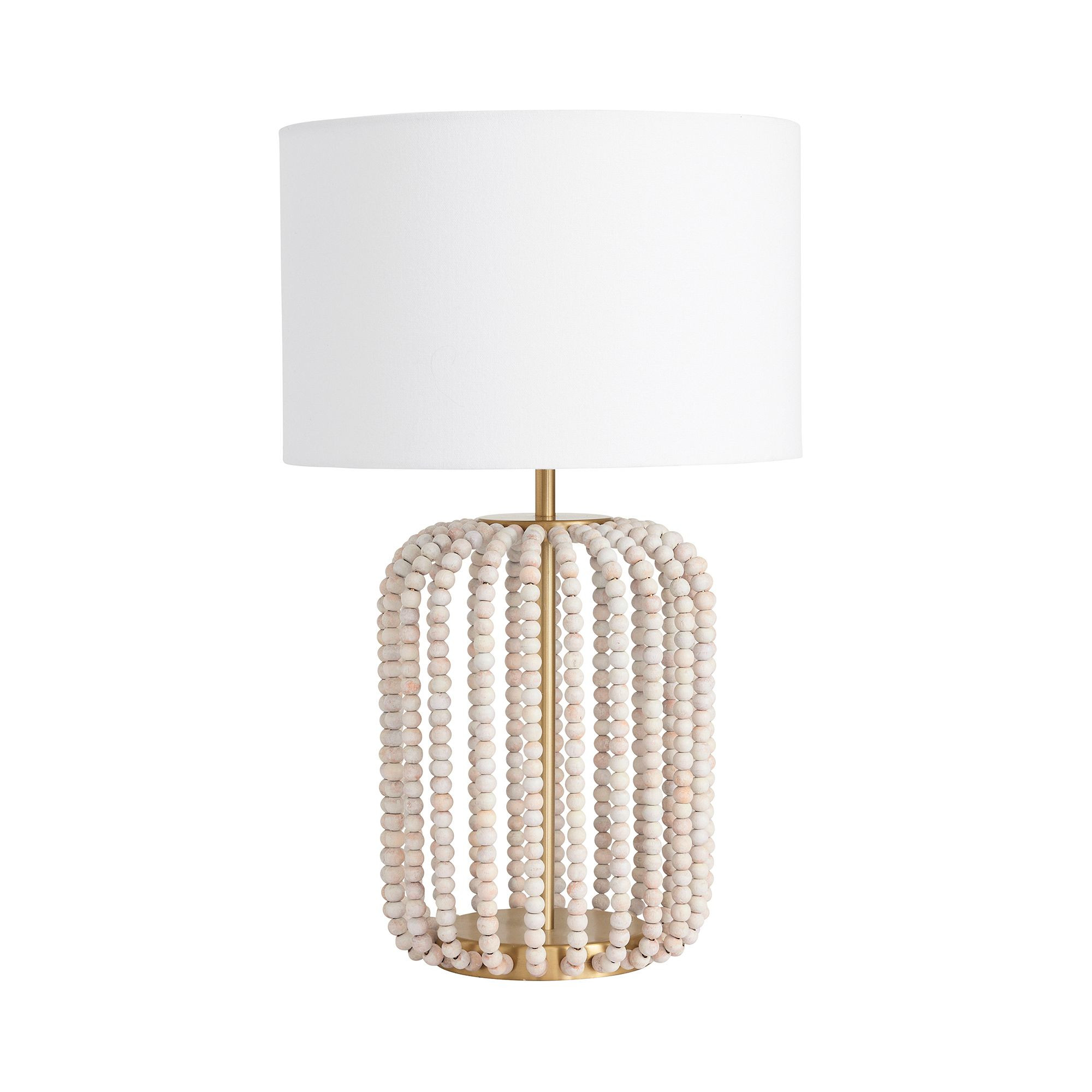 Remy Wood Bead Table Lamp (20") | Pottery Barn Teen