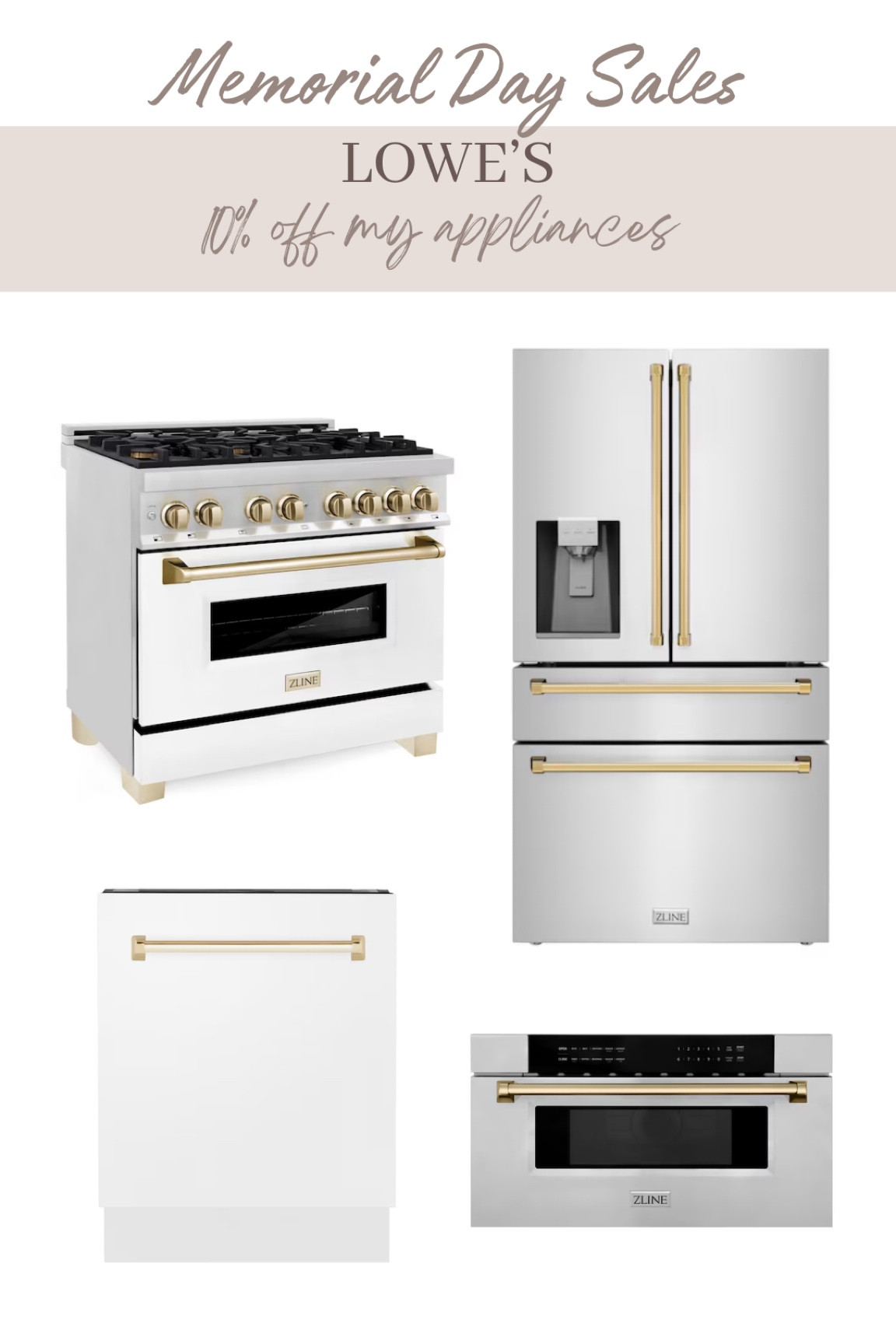 Lowe’s Memorial Day sale! Zline appliances, kitchen finds, kitchen sale

#LTKStyleTip #LTKSaleAlert #LTKHome