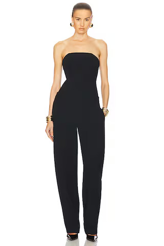 Helsa The Heavy Crepe Jumpsuit in Black from Revolve.com | Revolve Clothing (Global)