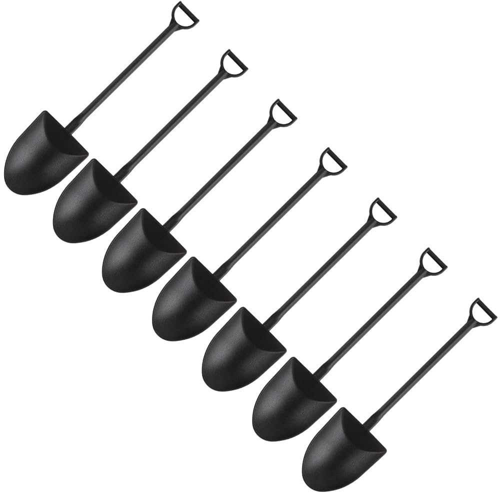 CCINEE 50pcs Mini Shovel Spoons for Desserts, Disposable Plastic Icecream Spoons Shovel Shape Cut... | Amazon (US)