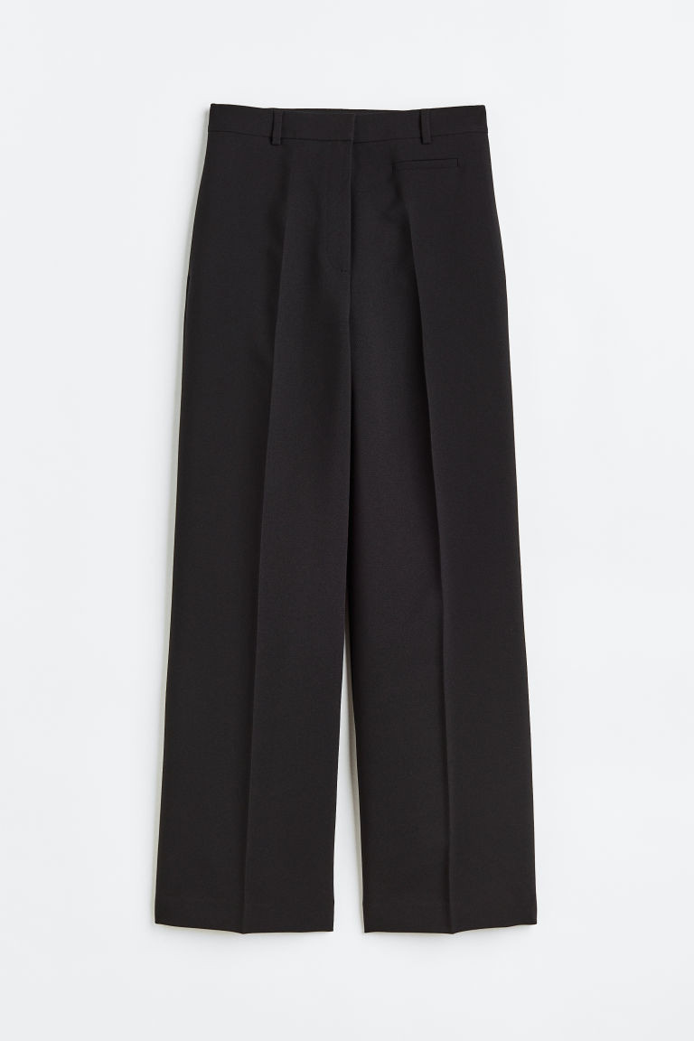 H & M - Gerade Hose - Schwarz - Damen | H&M (DE, AT, CH, NL, FI)