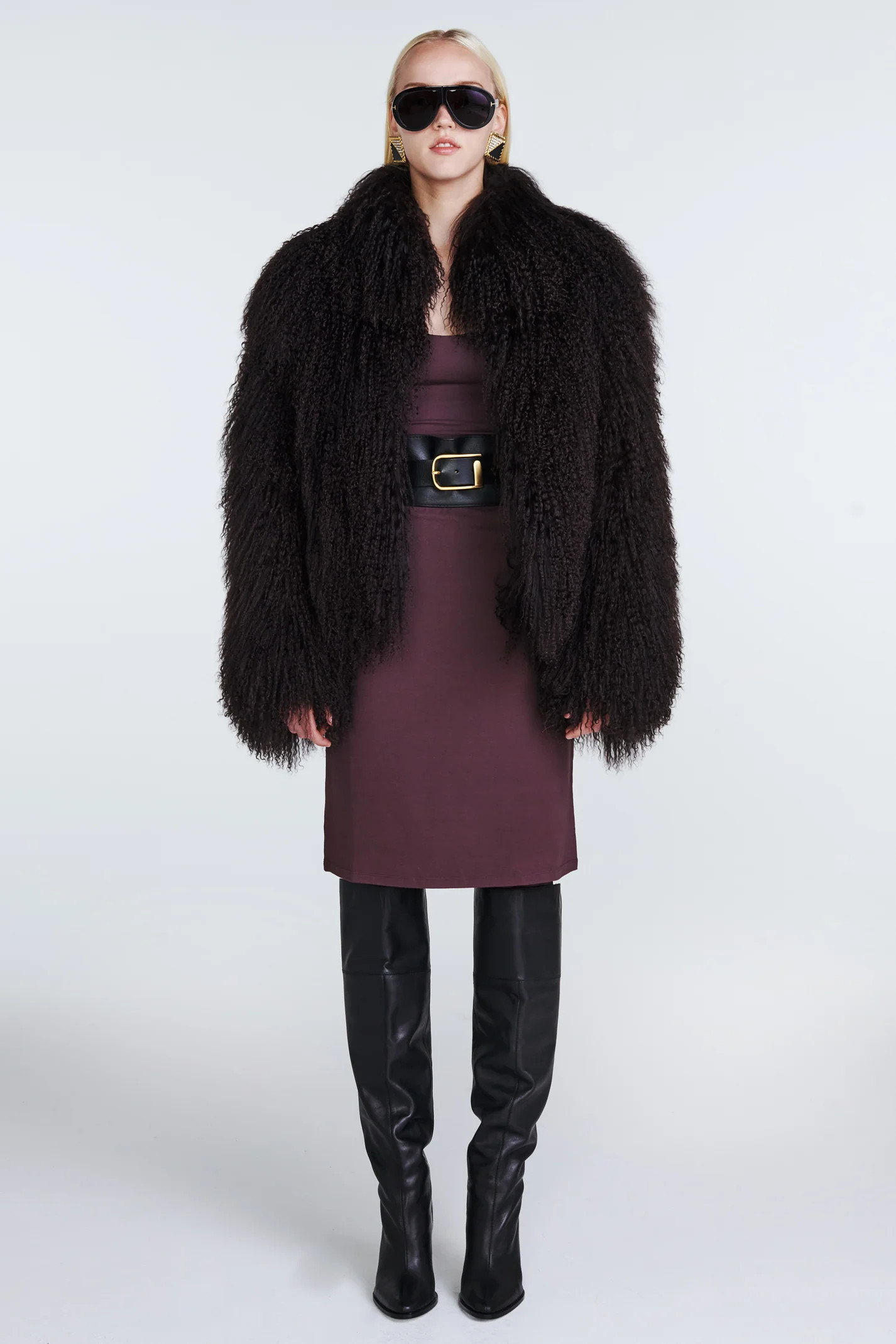 Rochelle Shearling Coat | DUCIE
