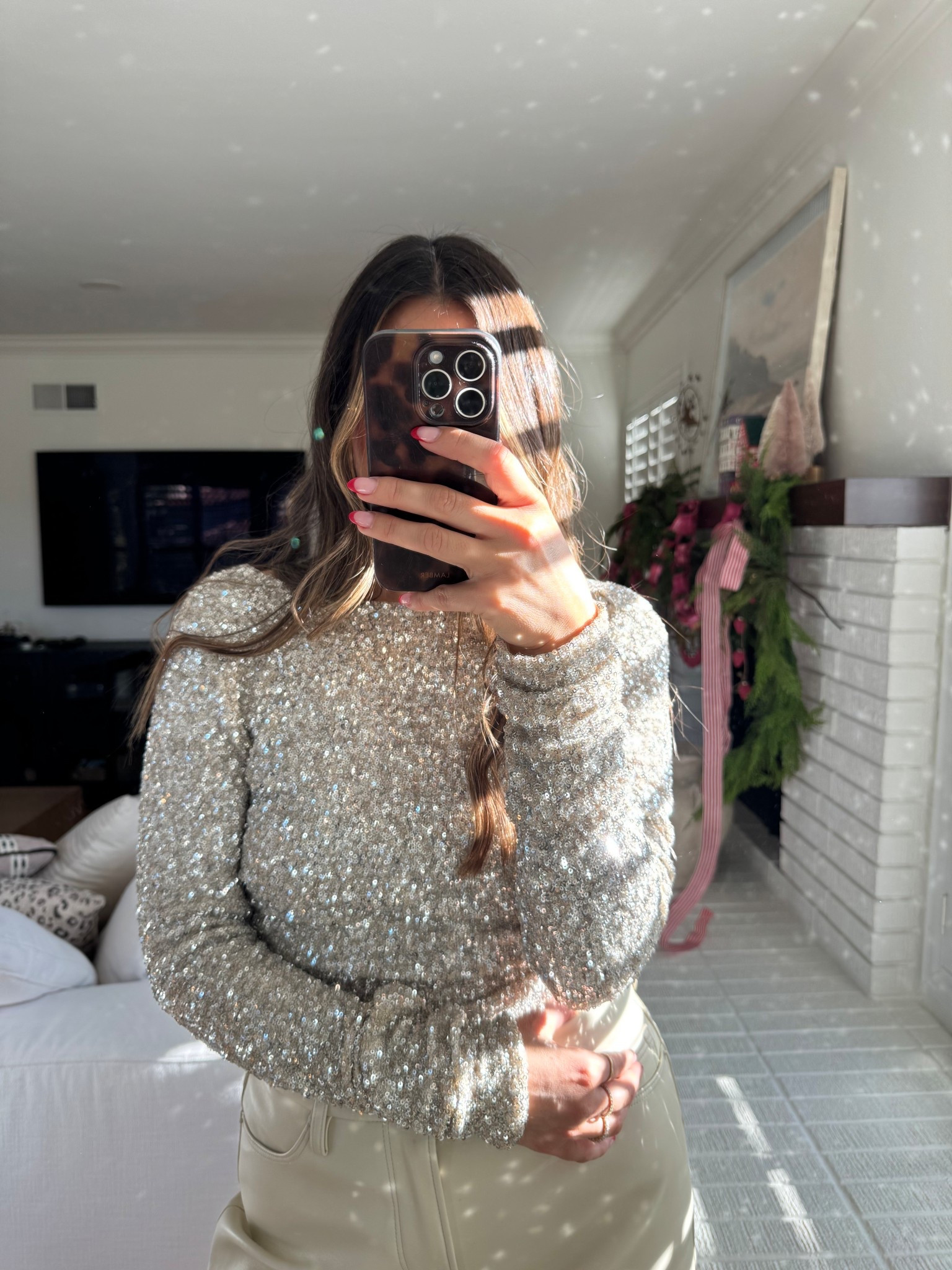 Such a fun holiday and sparkly!!! Top, a must! Wearing a S

#LTKHoliday