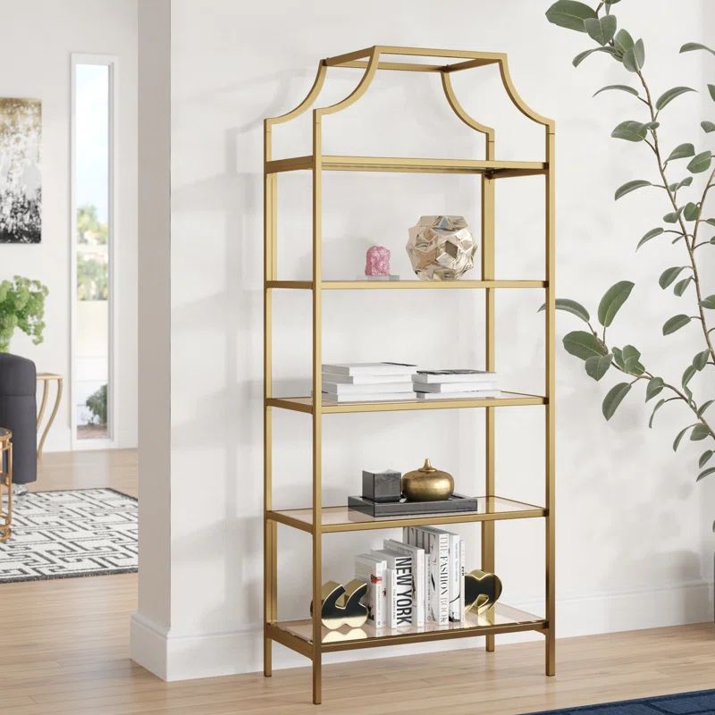 Chiasson 70.88'' H x 30'' W Etagere Bookcase | Wayfair North America