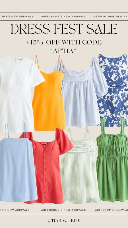 Cute summer mini dresses all 20% off at Abercrombie! “AFTIA” stacks for an additional 15% off 

#LTKSaleAlert #LTKFindsUnder50 #LTKSeasonal