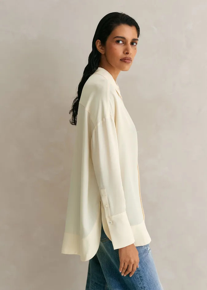 Silk Oversized Shirt | ME+EM Global (Excluding US)