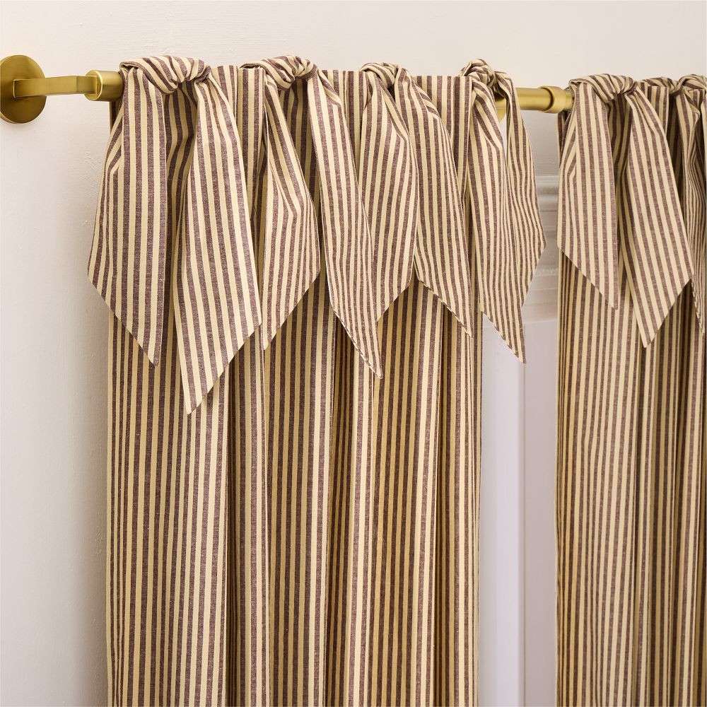 Pierce & Ward Cotton Linen Stripe Curtain | West Elm (US)