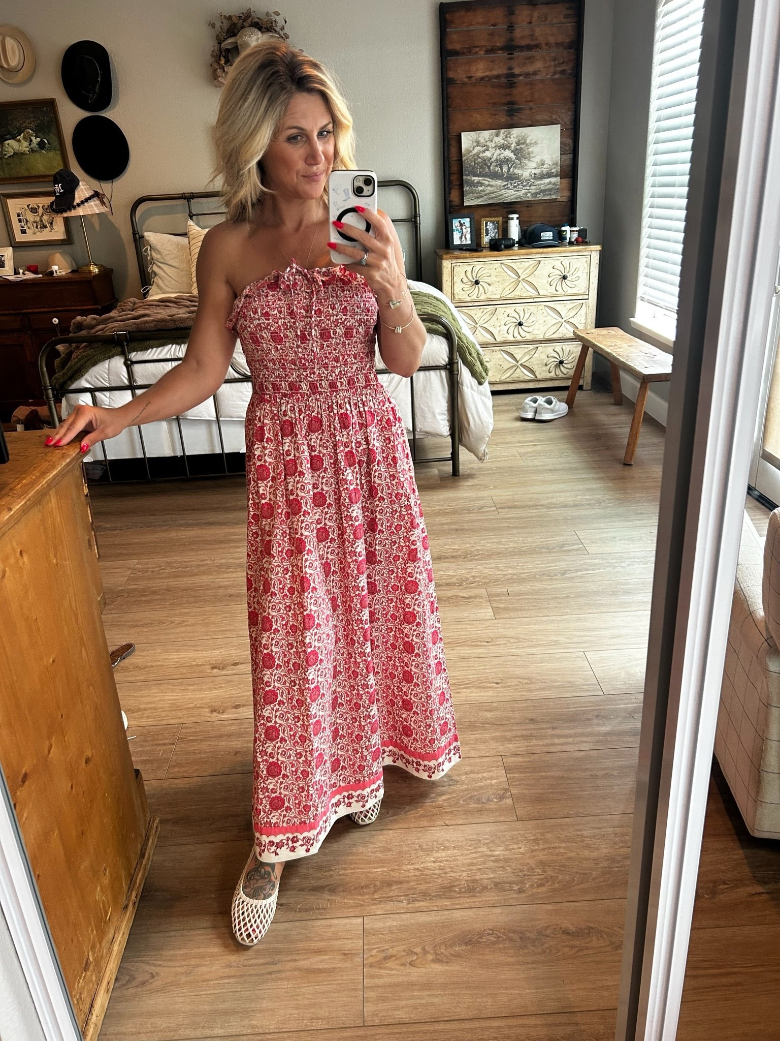 Loving this Target Universal Thread maxi dress. Perfect summer dress to wear out and about. Add a cute jean jacket for those summer nights. I wear a S. #fashion #fashionblogger #target #targetfinds

#LTKootd