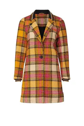 Plaid Checked Coat | Rent The Runway