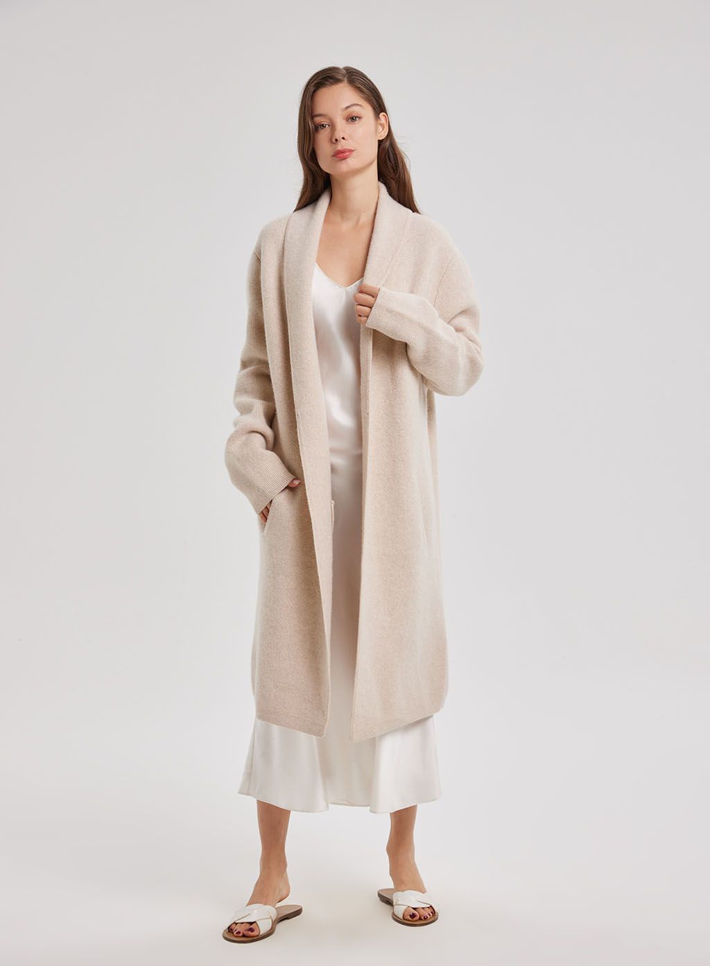 Shawl Lapel Yak-Wool Cardigan | NAP Loungewear