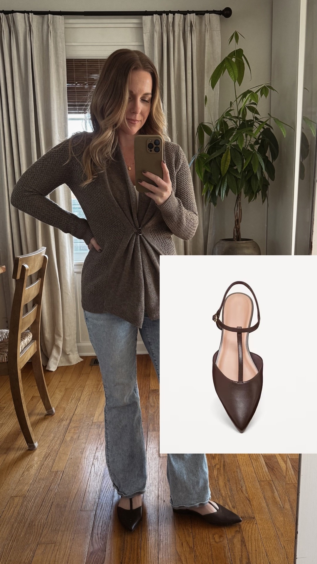 Chocolate Brown Faux Leather Mary Jane  T-Strap Pointed Toe Flats for SUCH a good price! 🤎

#LTKFindsUnder50 #LTKStyleTip #LTKWorkwear