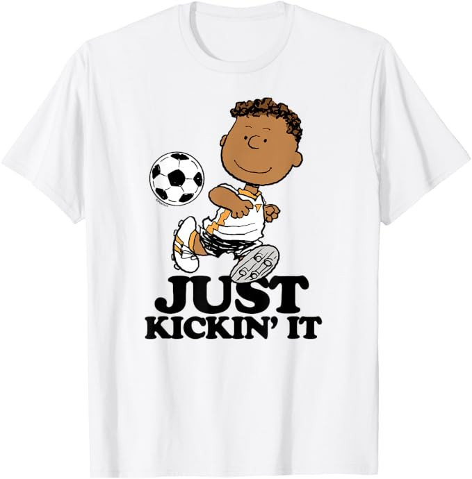 Peanuts - Franklin Soccer Just Kickin It T-Shirt | Amazon (US)