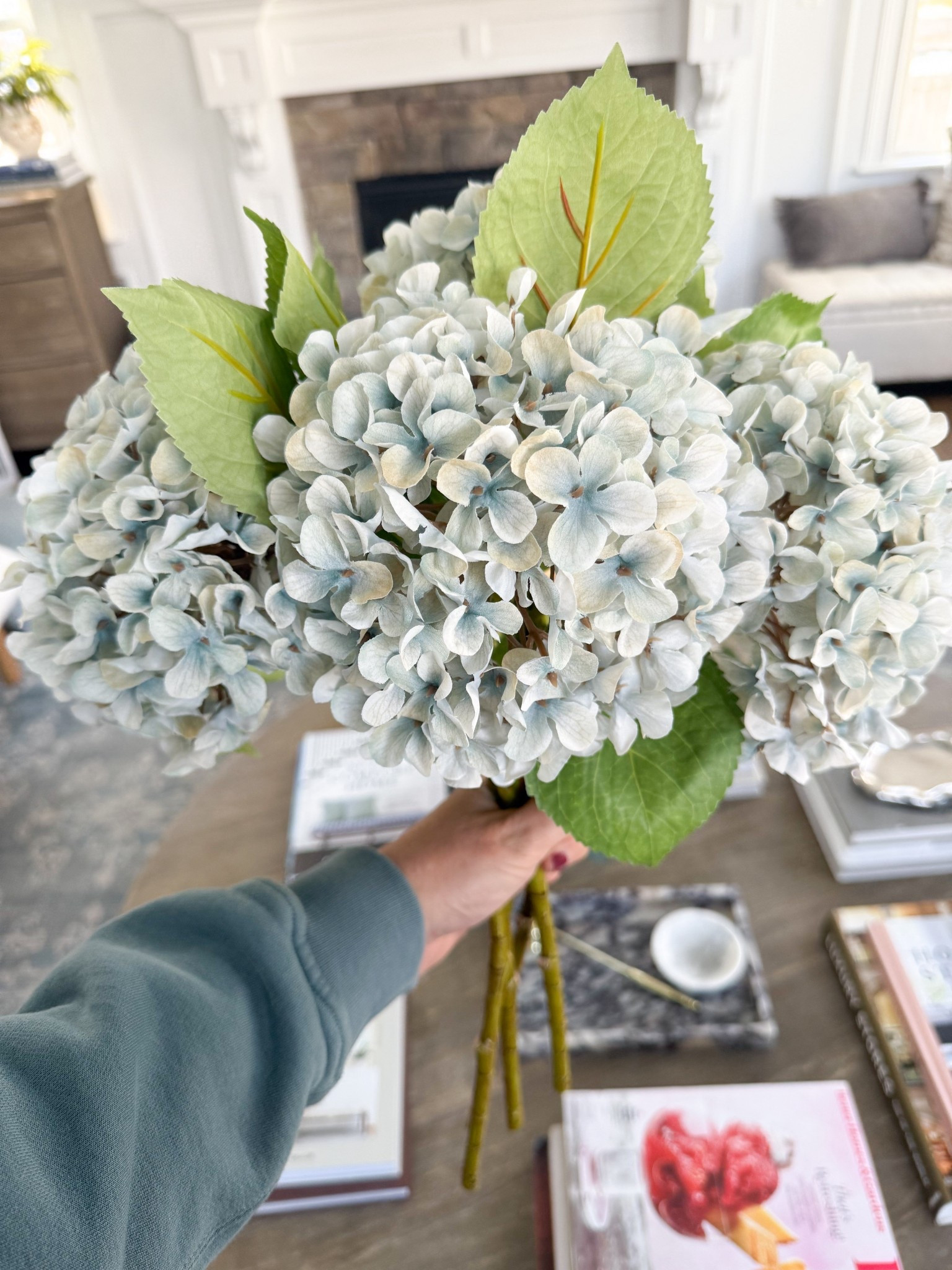 The perfect faux hydrangea from Afloral 🙌🏻 I’ve tried so many and nothing looks as gorgeous as these! Love the color. I ordered 5 stems to fill my vase! 

#LTKHome #LTKSeasonal #LTKFindsUnder50
