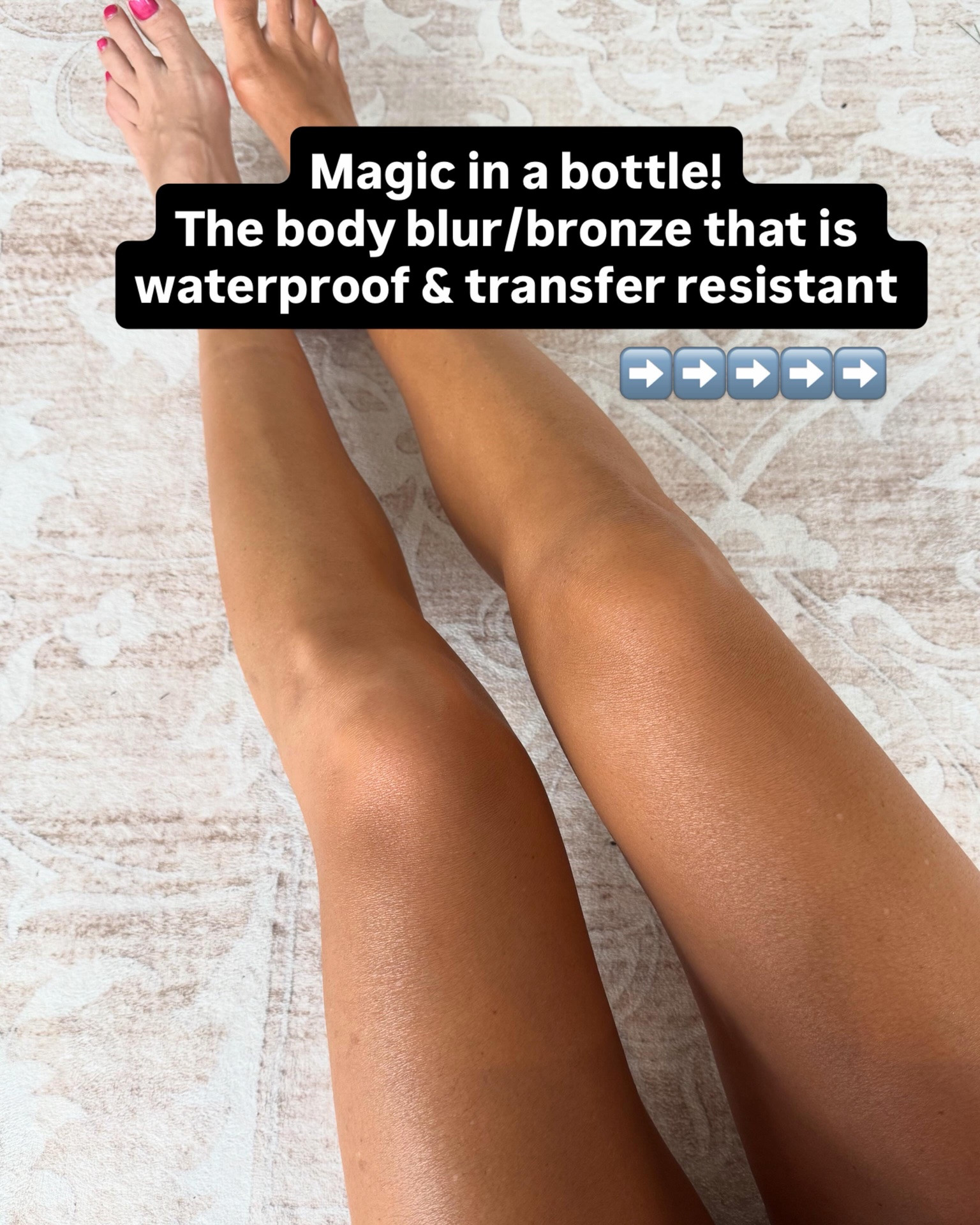 The body blur and bronzer that is waterproof- can’t live without it. Well, that may be an exaggeration, but I wear it ALL the time!  
Think a foundation for your body with a bronzing glow I use the shade bronze radiance

#LTKOver40 #LTKU #LTKBeauty