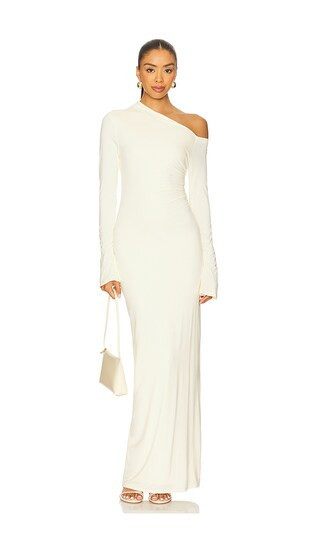 superdown Advice Maxi Dress in Cream. - size XS | Revolve Clothing (Global)