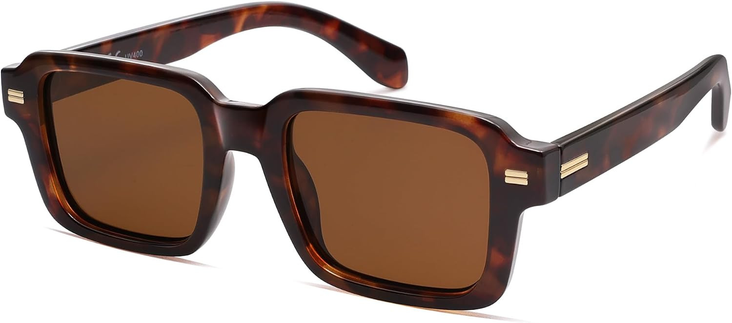 SOJOS Big Trendy Square Polarized Sunglasses Womens Mens, Retro Large Chunky Oversized Rectangle ... | Amazon (US)