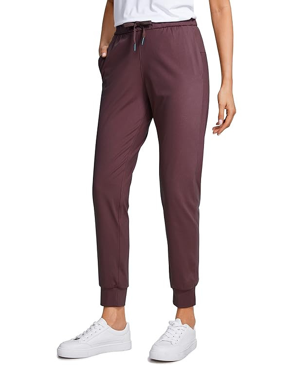 CRZ YOGA 4-Way Stretch Workout Joggers for Women 28" - Casual Travel Pants Lounge Athletic Sweatp... | Amazon (US)