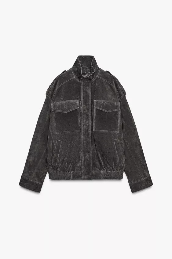 SUEDE LEATHER JACKET | Zara UK