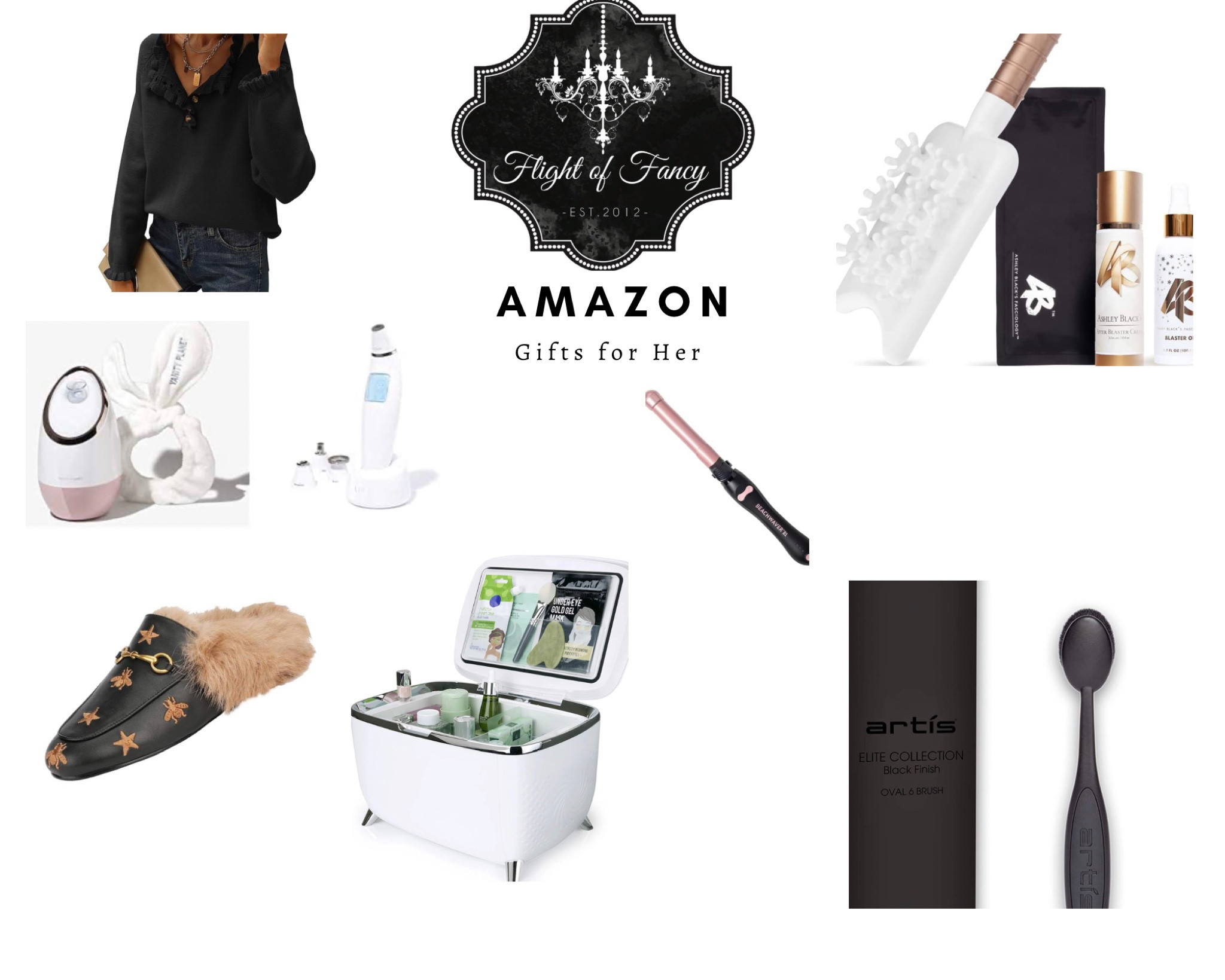 Amazon Gifts for Her! Black sweater, microdermabrasion and steamer set, classy bee loafers, cosmetic cooler, beachwaver hair wand, Artis makeup brush, Ashley Black fascia wand with oils.
#giftsforher #holidaygifts #beauty #cosmeticessentials #antiaging 

#LTKSeasonal #LTKGiftGuide #LTKHoliday