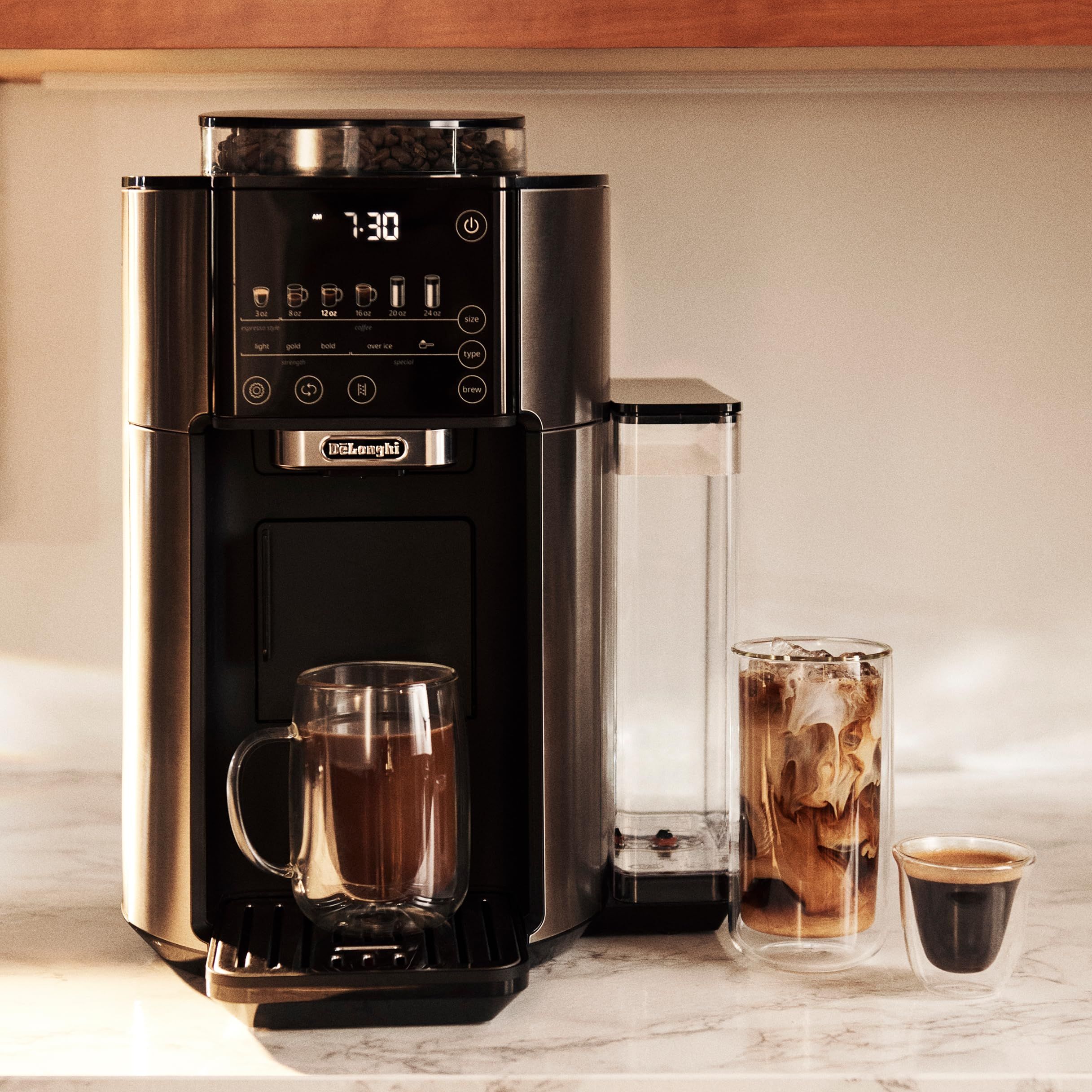 De'Longhi TrueBrew Drip Coffee Maker, Built in Grinder, Single...
 | Amazon (US)