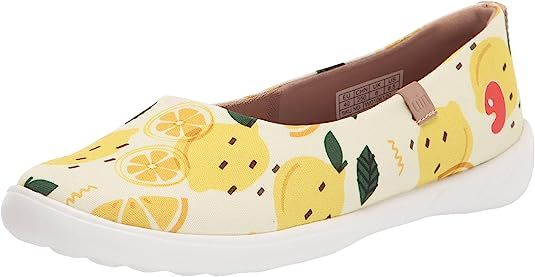 UIN Women's Art Painted Ballet Flats Slip On Pointed Toe Casual Loafers Lightweight Comfort Trave... | Amazon (US)