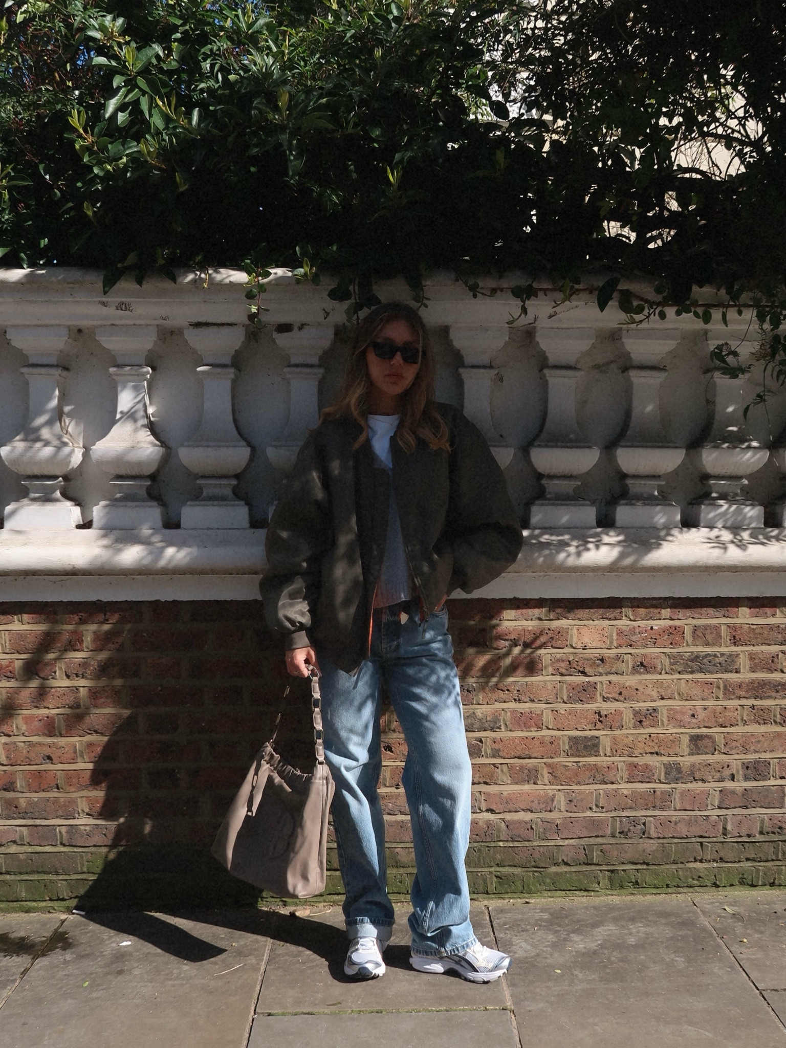 Spring colour palette - Anine Bing bomber in khaki and Kate tote in Taupe. Wearing size large in bomber 

#LTKSeasonal #LTKstyletip #LTKeurope