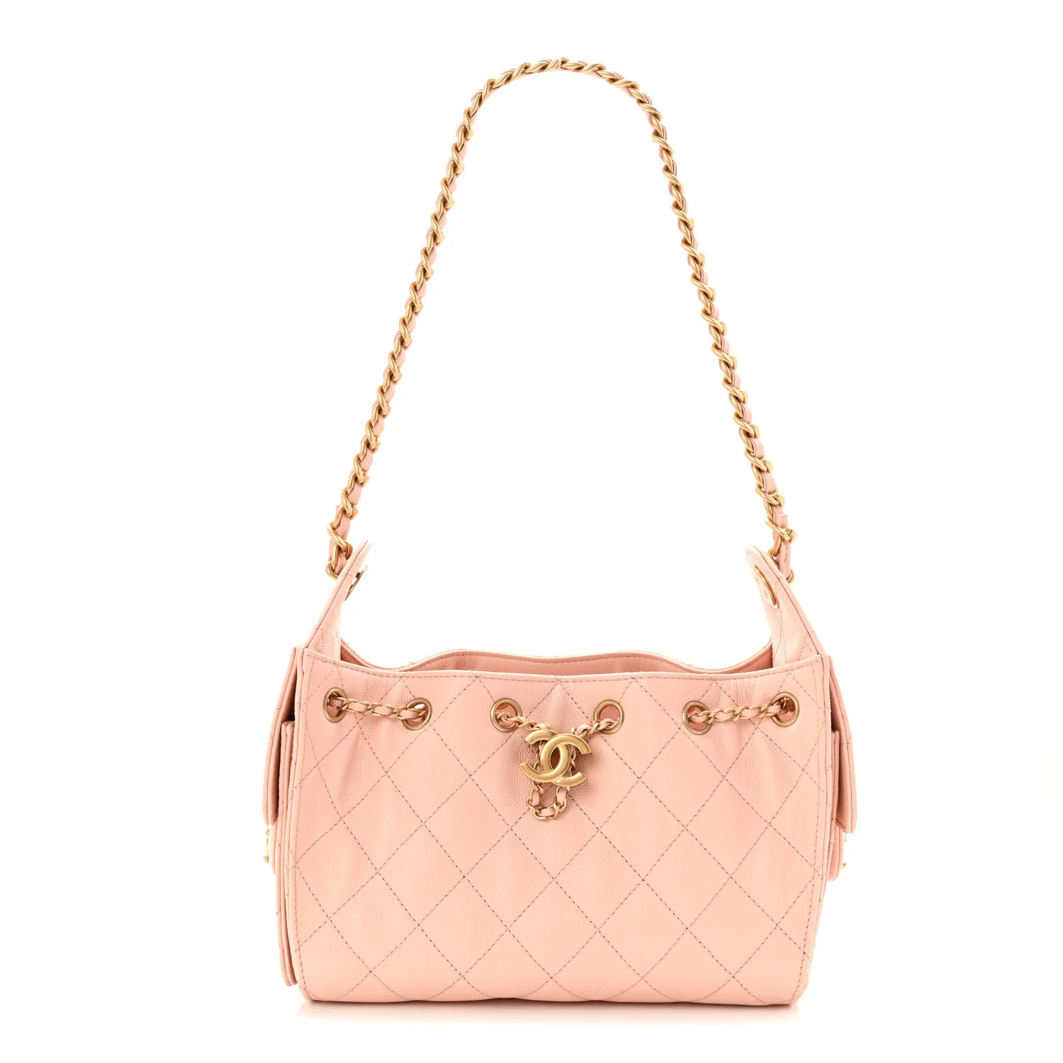 Chanel Caviar Quilted Mini Chanel 25 Handbag Light Pink 1856997 | FASHIONPHILE (US)