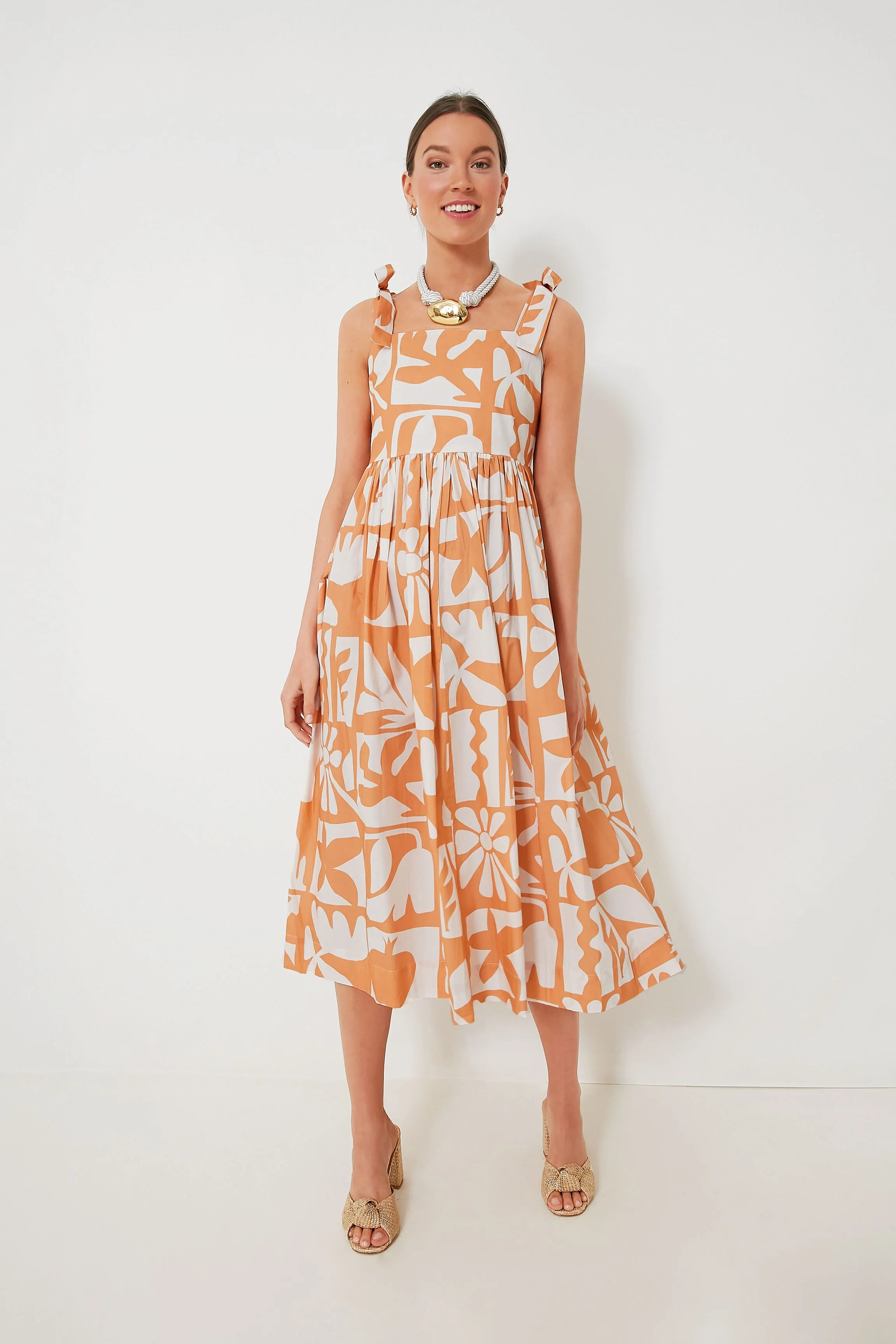 Camel Twiggy Tie Strap Pocket Dress | Tuckernuck (US)