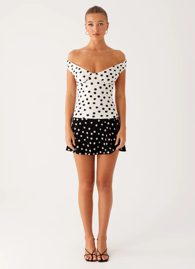 Rylie Top - White Polka Dot | Peppermayo (Global)