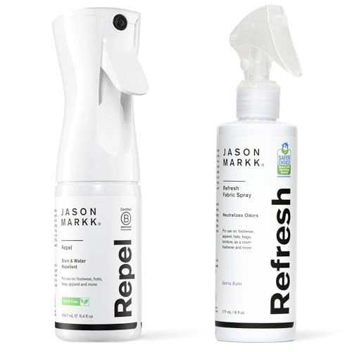 Jason Markk Repel Spray & Refresh Bundle, Non-Aerosol Water & Stain Repellent Spray w/Shoe Deodorizer, Safe for Leather, Suede, Nubuck, Canvas, Cotton, Nylon, Knit, Woven, Mesh | Amazon (US)