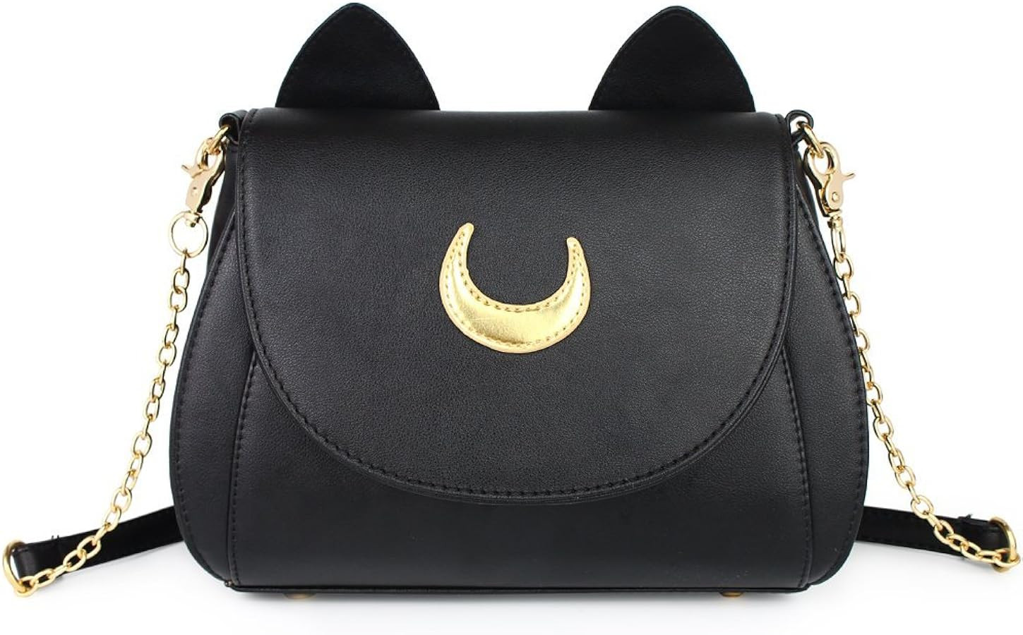 Women's Moon Purses Crossbody Bags Pu Leather Gothic Purse Cat Handbags Girls Black Shoulder Bags | Amazon (US)
