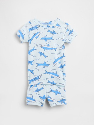 Kids & babyGap Shark Print PJ Set | Gap Factory