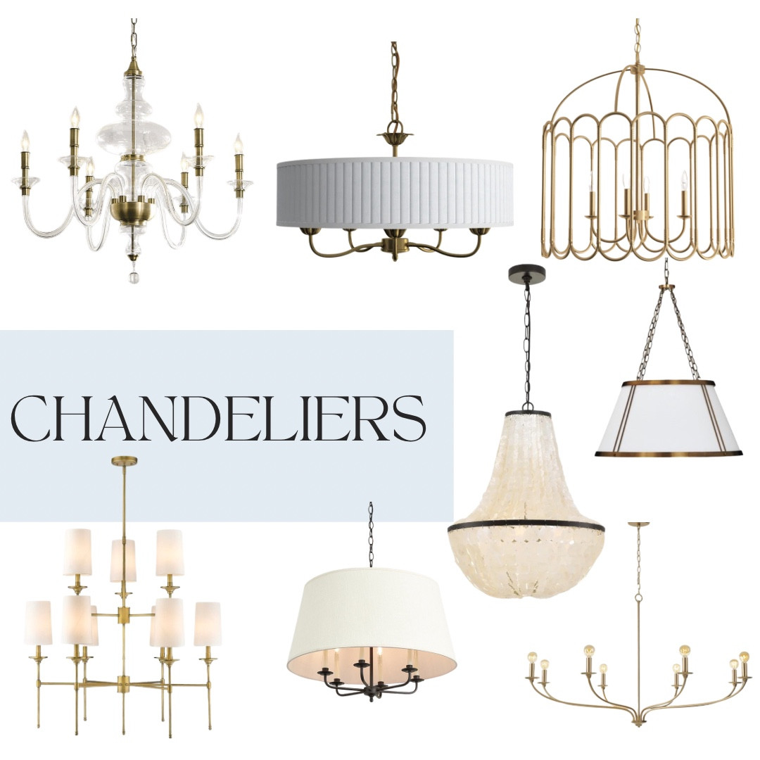 Stunning chandeliers make a statement in any room. 

Brass, bronze, black and glass chandeliers. Unique chandeliers. 

#LTKhome